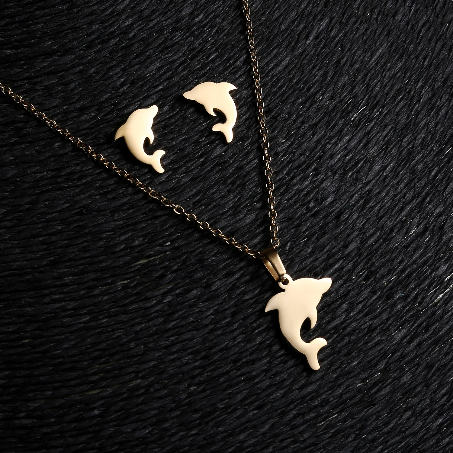 Комплект из колье и серёг нержавеющей стали | Украшения аксессуары