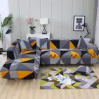 Чехол для дивана эластичный с геометрическим рисунком, нескользящий облегающий чехол для дивана с принтом для гостиной, Европейский чехол для дивана на 34 сиденья