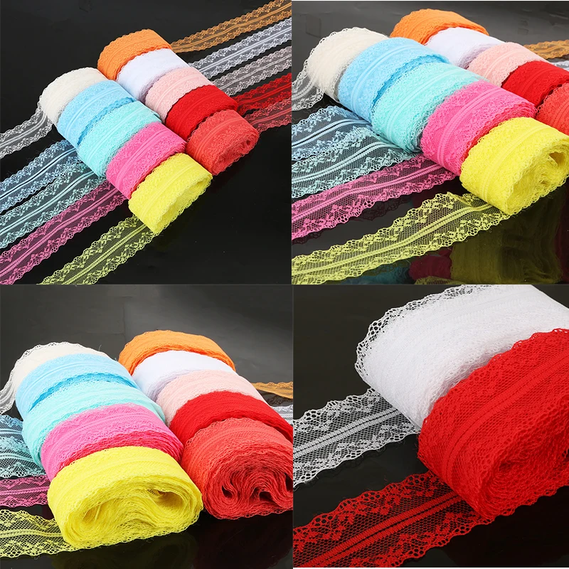 Эластичная эластичная кружевная лента 40 мм широкая белая вышитая хлопковая