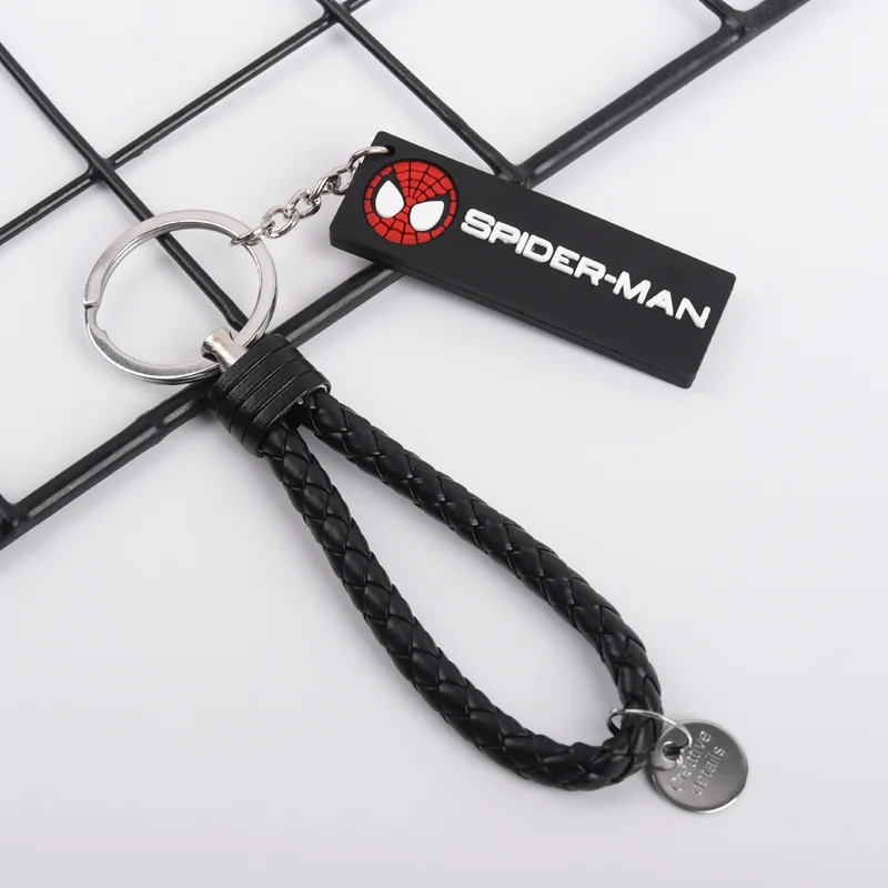 Avengers Endgame Silicone Keychain llaveros Key Chain ring Bag Charm Holder porte clef marvel stitch chaveiro Car Quantum | Украшения и