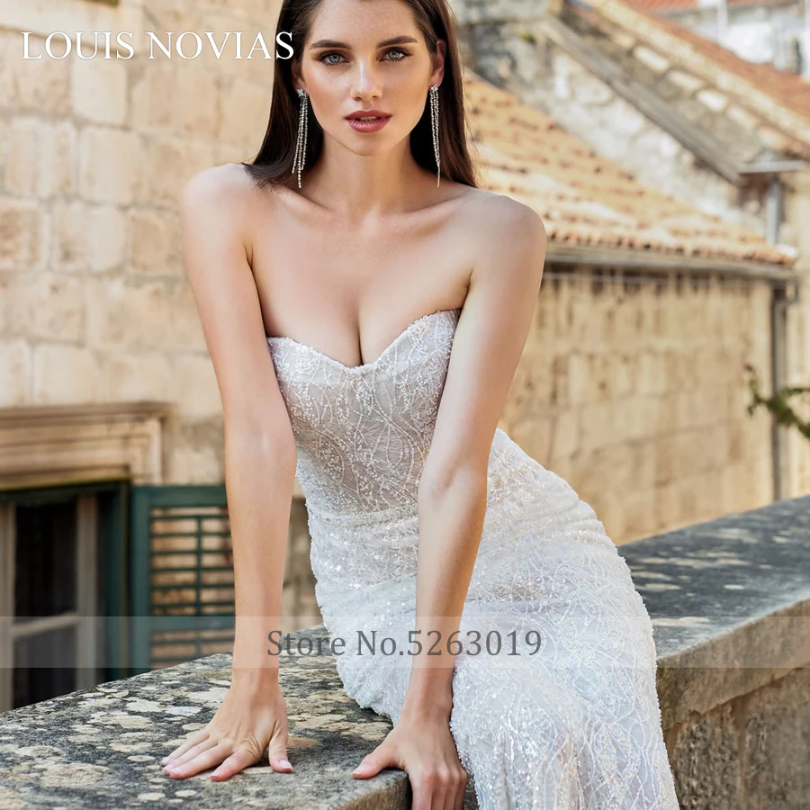 LOUIS NOVIAS 2020 г. сексуальное романтичное свадебное платье с милой русалкой Тонкая