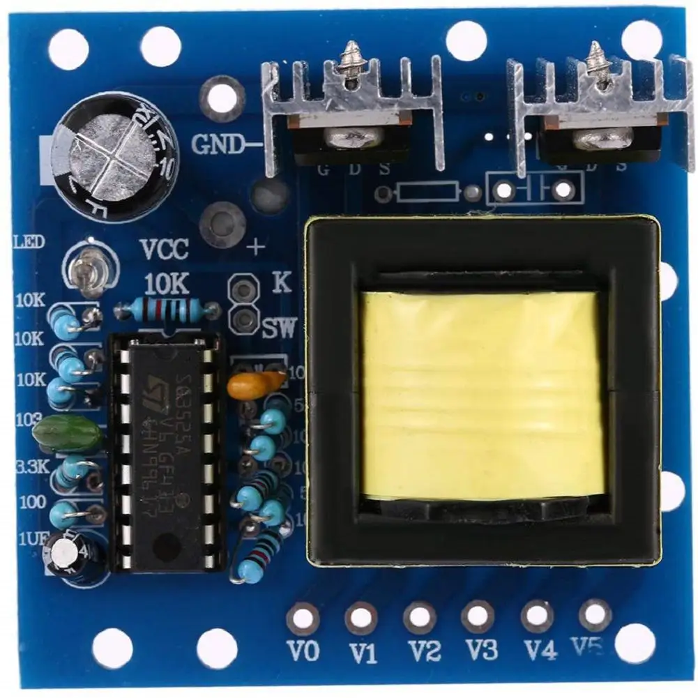 DC AC повышающий 12V постоянного тока до 110V 220V Инвертор Boost доска 150 Вт конвертер