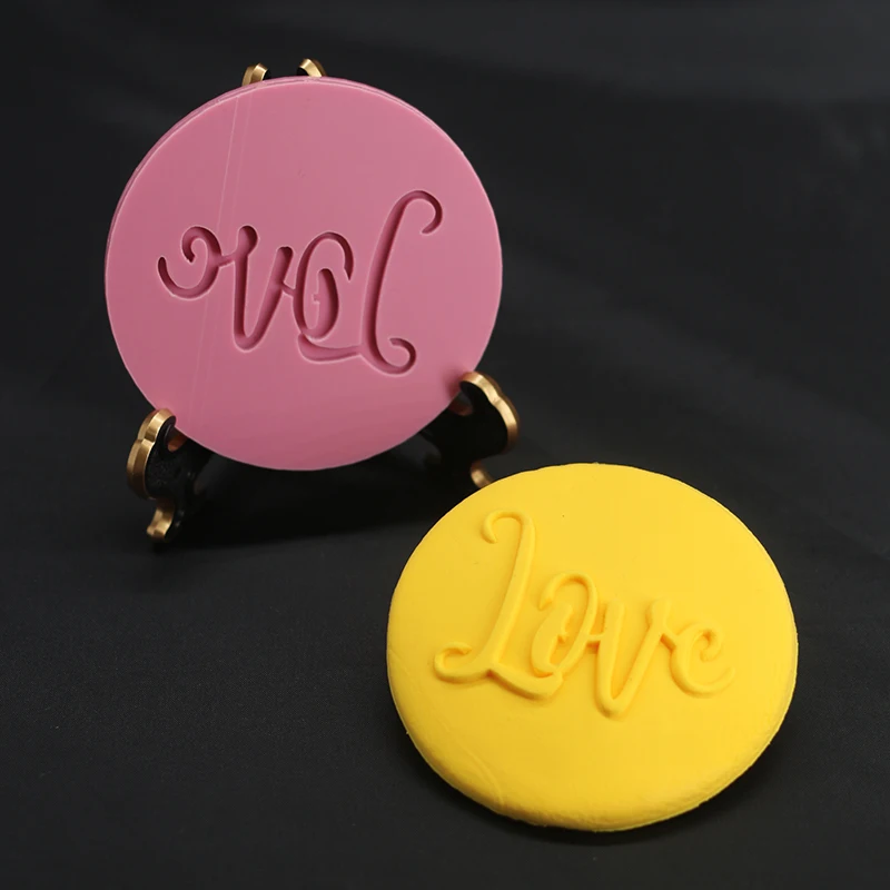 Форма для печенья из пищевого пластика с днем рождения надписью Thank You рельефный