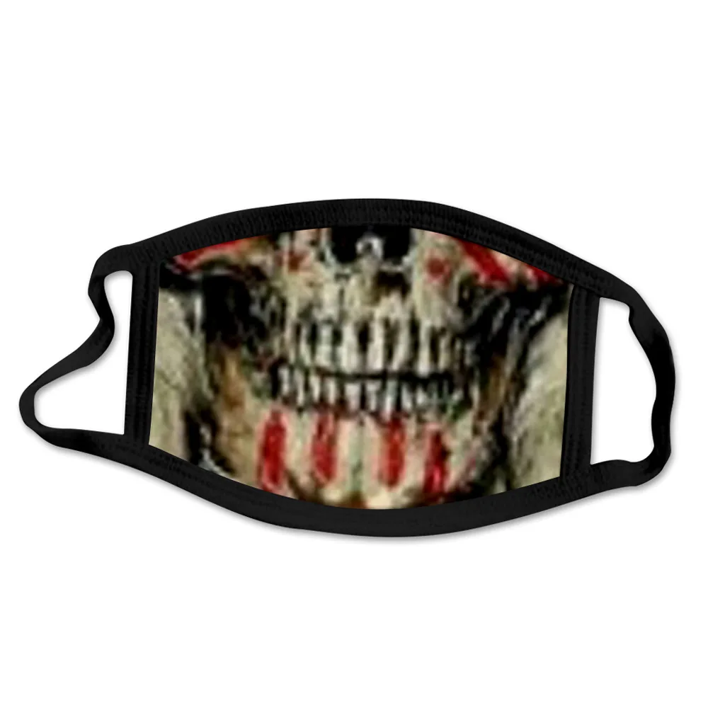 

Skull Masks Adults Unisex Halloween Cosplay Mondmasker Mondkapjes Half Washable Face Mask Fashion Multicolor Mascarillas Masque