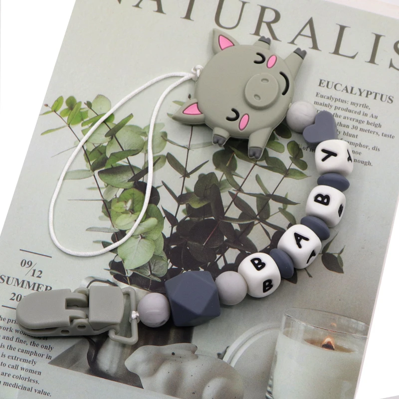 Детские силиконовые жевательные игрушки для медсестер коала ожерелье