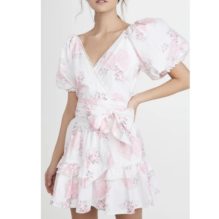 

Hot Selling New Design Private Label OEM High Quality Casual Fashion Summer Floral Dress Women