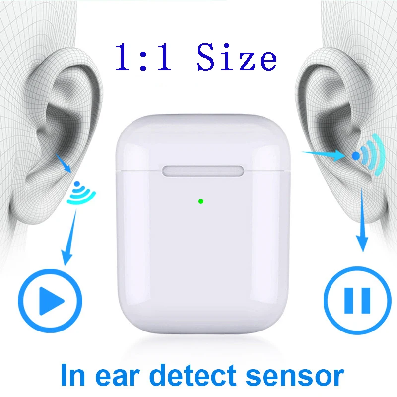I9000 tws умные беспроводные Bluetooth наушники с QI беспроводной зарядкой 6D супер бас наушники PK H1 чип i2000 i5000 i10000 tws