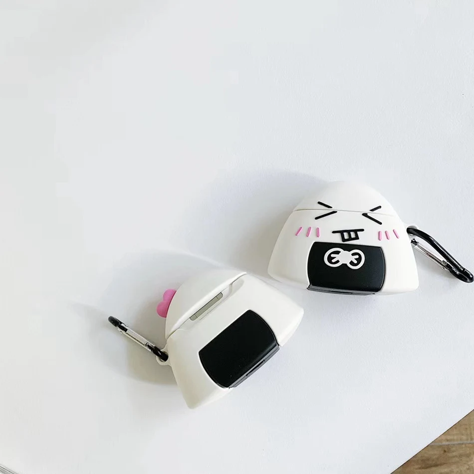 3D единорог чехол для наушников Airpods 2 чехол силиконовый рис крышка шарика для Airpods 1 чехол для наушников кольцо ремень
