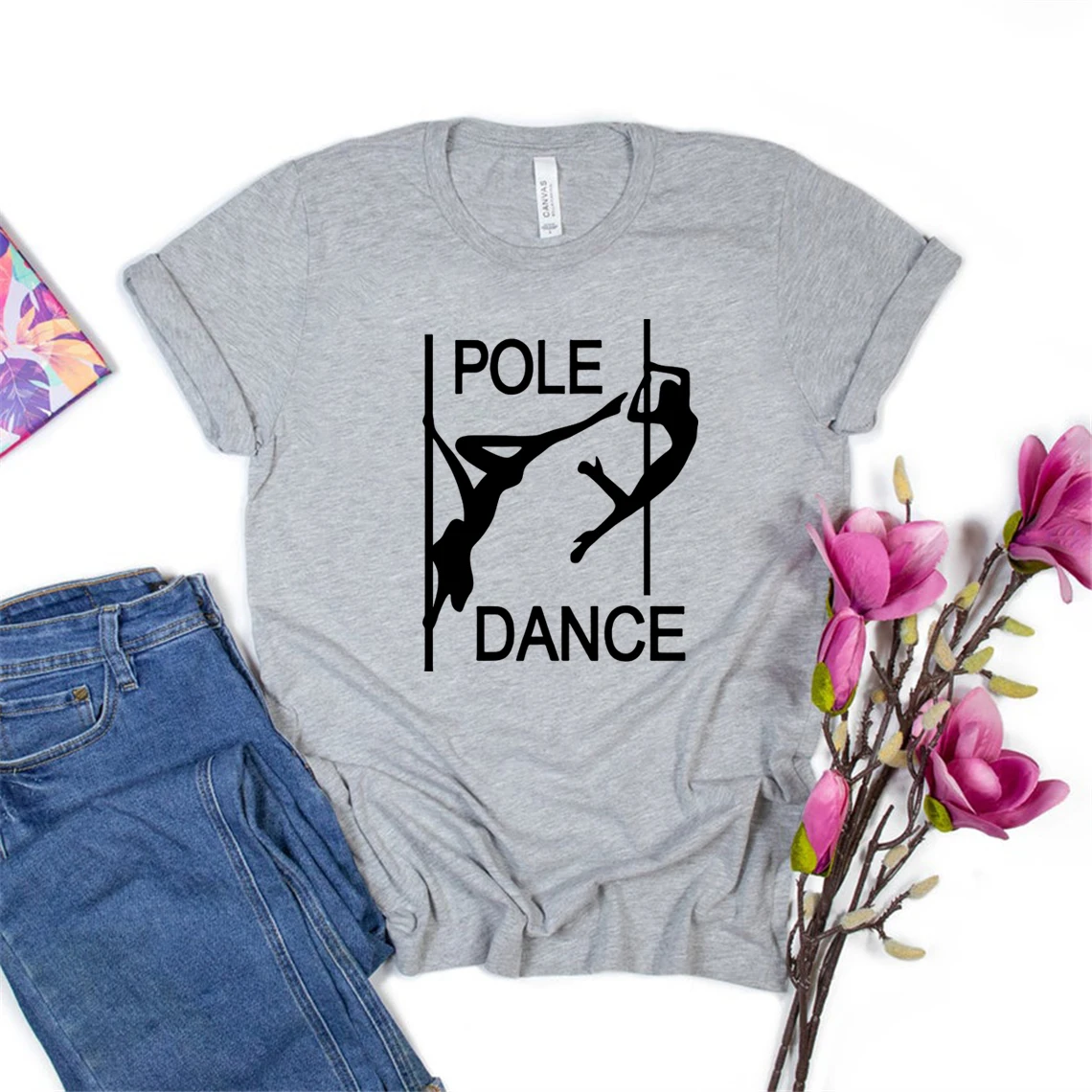 

Футболки для полярного танца, забавная Женская футболка для фитнеса, Повседневная графическая футболка, женские летние топы