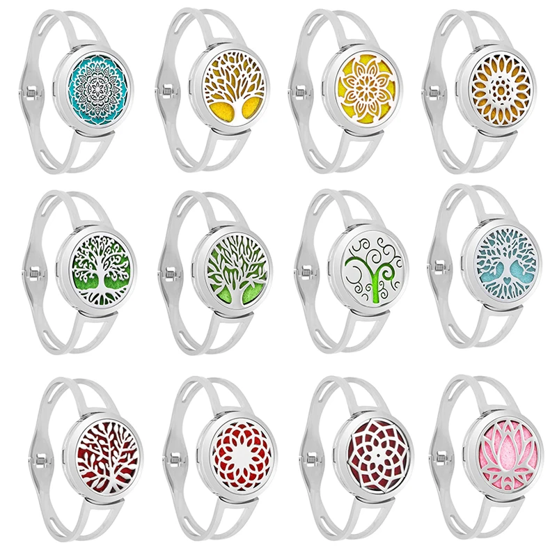 Браслет с сердечками Love для ароматерапии/медальон эфирных масел из нержавеющей