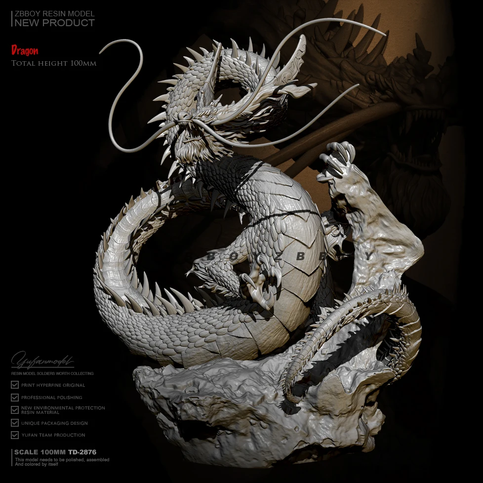 

90mm Resin model kits figure colorless and self-assembled TD-2876