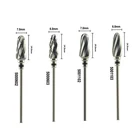 Стоматологическая лаборатория, карбидная Вольфрамовая сталь, Шлифовальная головка, конический шар, работа с обрезкой штукатурки, низкоскоростной Бур, съемный зубной протез 2,35 мм