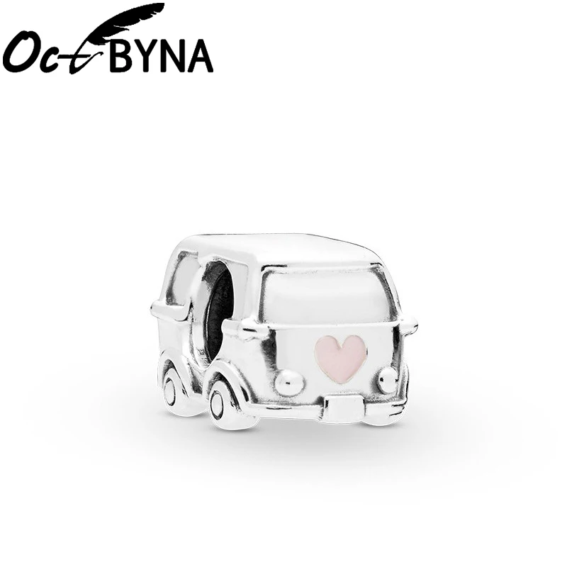 

Octbyna Travel Car Beads And Love Note Pendant For Original Fits Pandora Bracelets&Necklace For Women Girl Boy Jewelry Making
