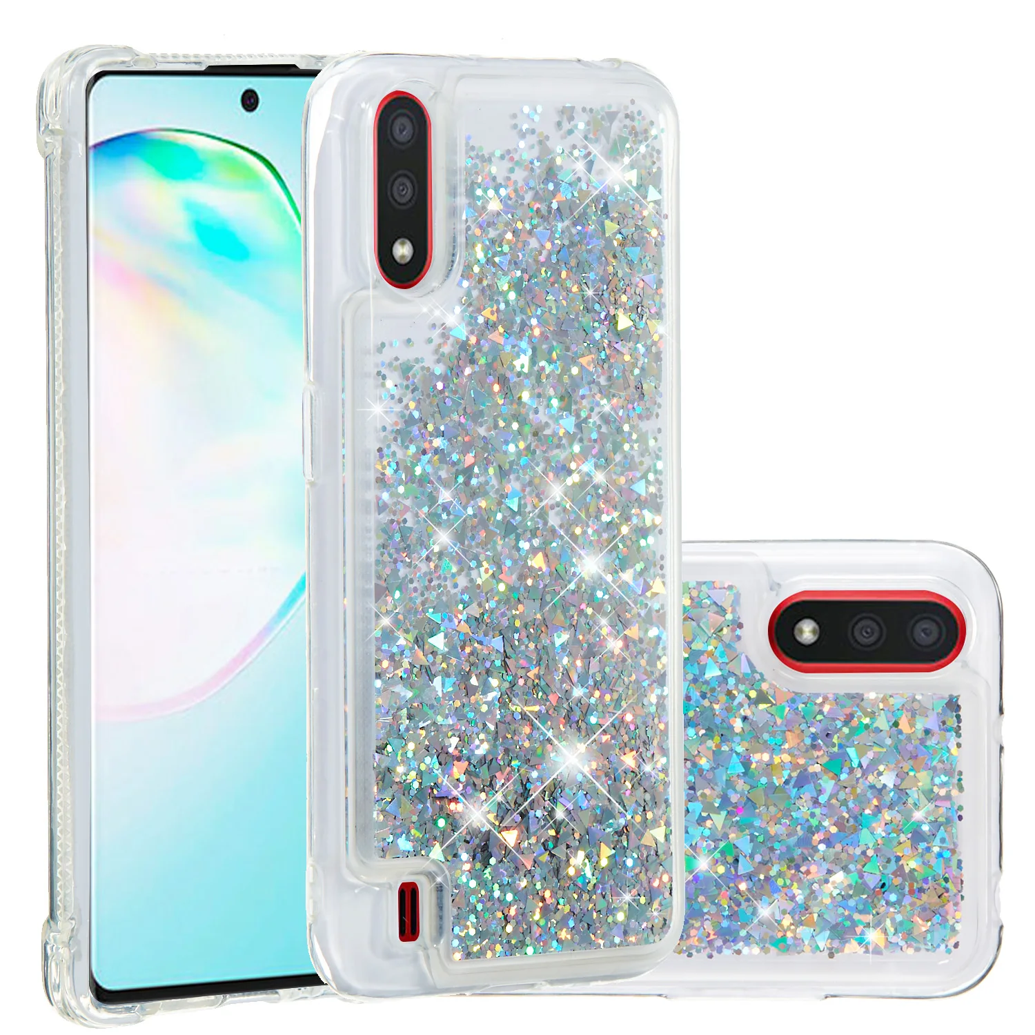 Блестящий Звездный струящийся непроницаемый для воды и жидкости чехол Motorola MOTO