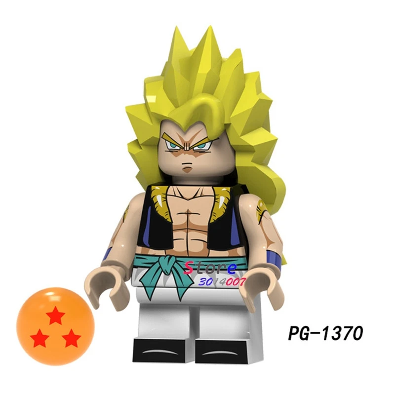 PG1370 Один строительный конструктор Dragon Ball Z Goku Gotenks Torankusu Tien Shinhan Android 18 лазурит Коллекция игрушек для детей - Цвет: PG1370