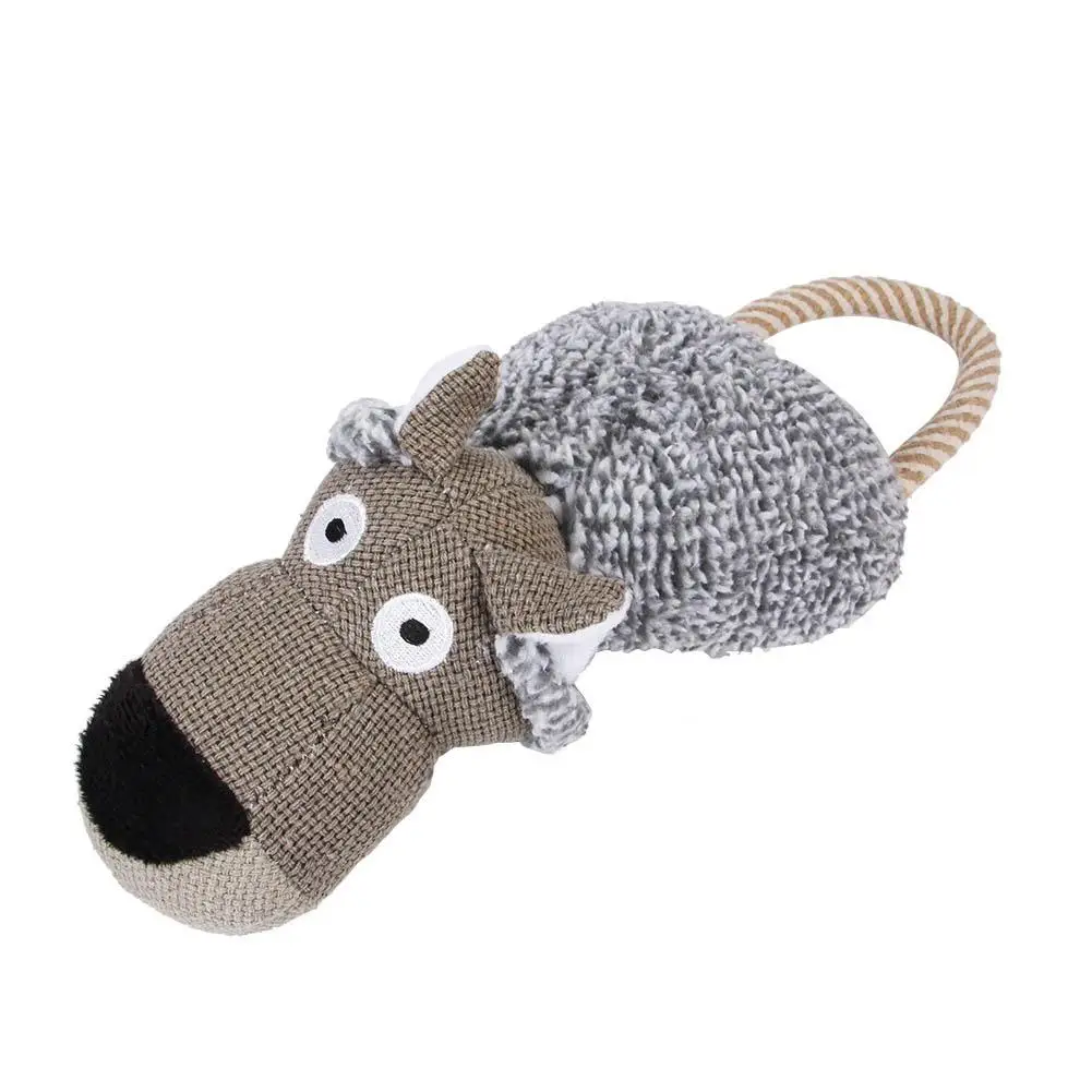 Funny Pet Dog Chew Toys Teeth Grinding Cleaning Interactive Sound Plush Toy Teether for Medium Large Golden Retriever Dogs | Дом и сад