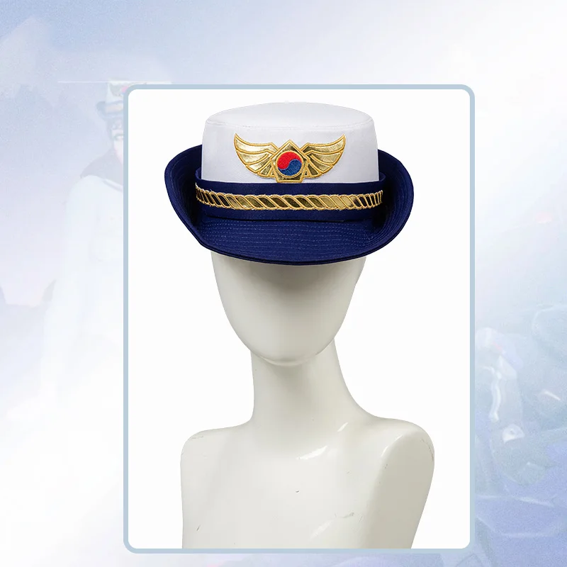 

2020 OW Cosplay D.VA DVA Hana Song Police Officer Carnival Uniform women Cosplay Costume Full Set and wig hat Free Shipping