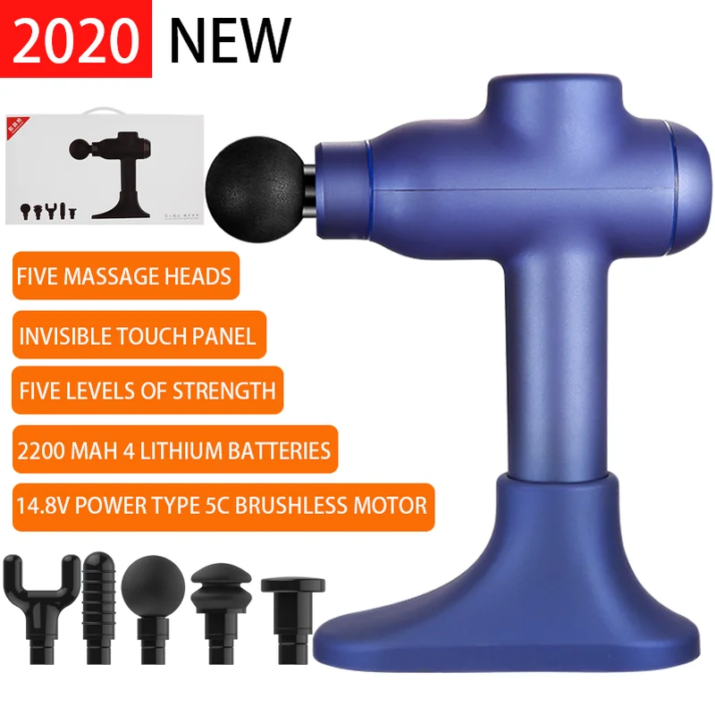 2020 пистолет для массажа мышц тела 5 скоростей беспроводной Fascia спортивный