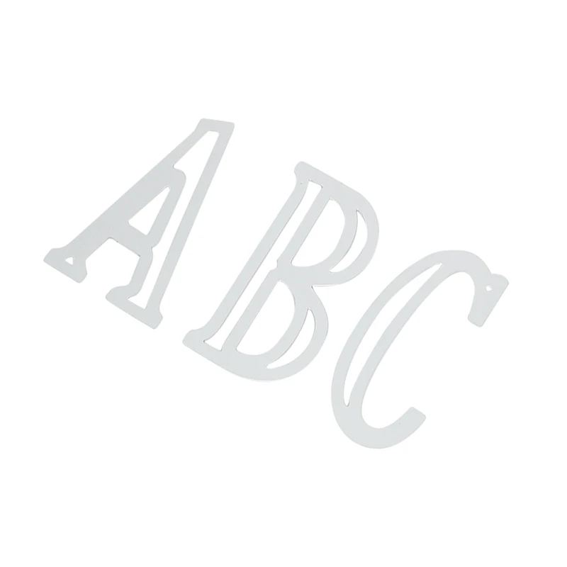 

Metal Cutting Dies Letters Numbers Set Crafts Stencil for DIY Scrapbooking Paper/Photo Cards Embossing Die