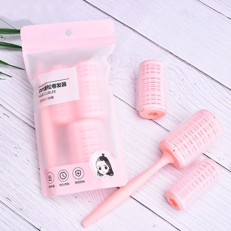 PP Nylon Hair Roller Diy Curler 3+1 Curling Tool Set Hairdressing Curlers DIY Curly Hairstyle Styling Portable | Красота и здоровье