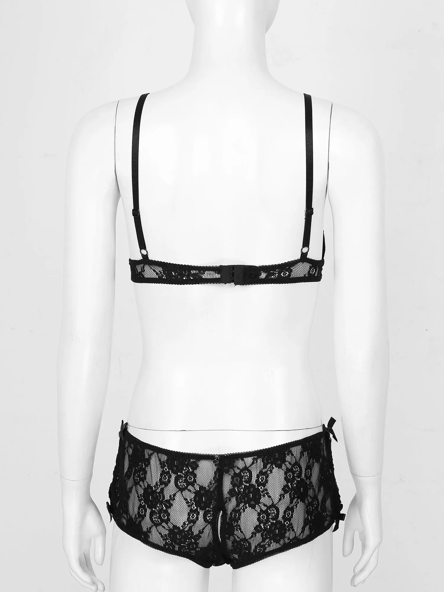 Женское нижнее белье костюм для секса кружевной бюстгальтер с вышивкой без