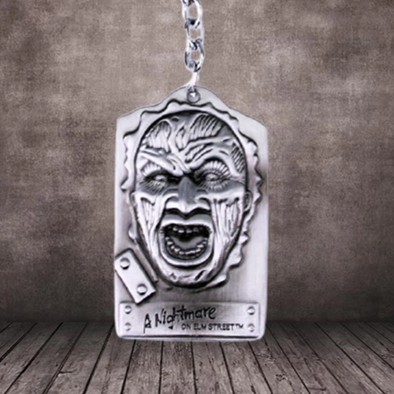 Хит продаж 2021 брелок для ключей в виде страшного фильма Фредди Крюгер мультяшной