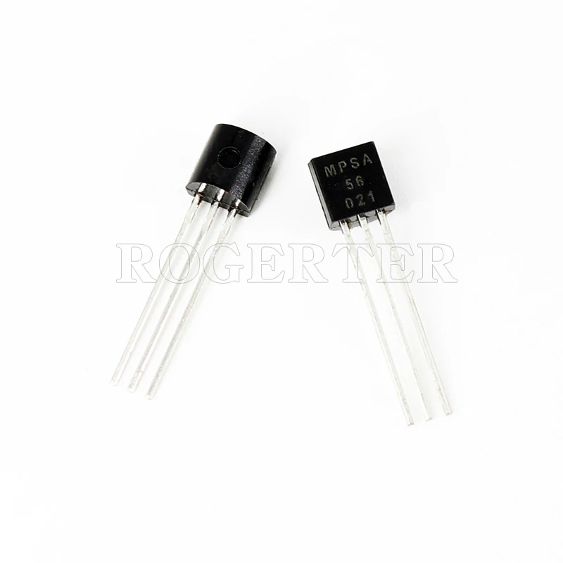 100 шт./лот транзистор (транзистор) MPSA56 TO 92 PNP Vceo =-80V Ic =-500mA HFE = 100-400 | Электронные