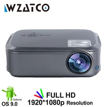 WZATCO CT58 Full HD 1920*1080P поддержка AC3 4K онлайн видео Android 9,0 Wifi Смарт видео светодиодный проектор для домашнего кинотеатра