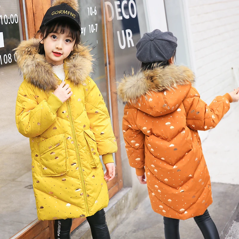 Милая зимняя куртка для девочек пуховое пальто студентов меховая Толстовка