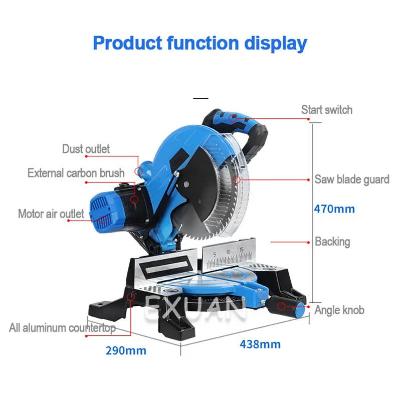 Станок для резки алюминия с торцовкой высокоточный станок многофункциональный 45
