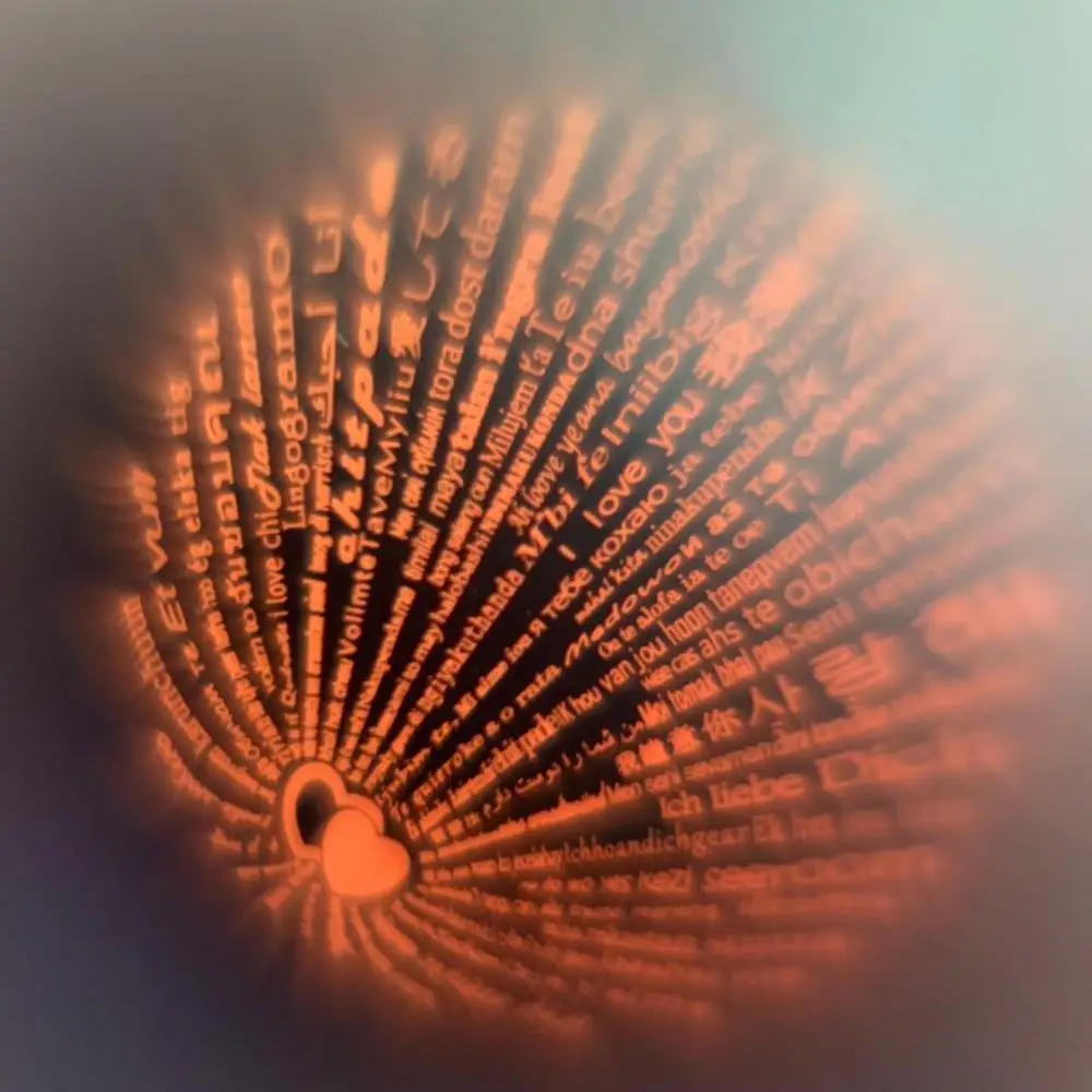 Рождественский подарок на день Святого Валентина 100 языков говорит что я люблю