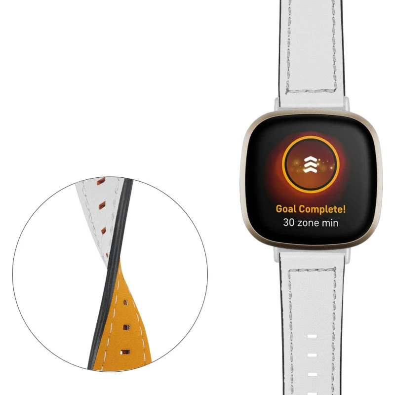 

Replacement PU Leather Wrist Sport Strap Belt Watch Band for -Fitbit Versa 3 Sense Bracelet Watch Accessory