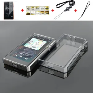 soft clear crystal tpu protective case cover for iriver astellkern sp2000 with front tempered glass screen protector free global shipping