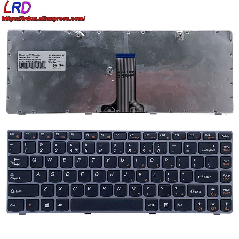 

New Original US English Keyboard for Lenovo G470 V470 B470 B490 G475 B475E V480C B480 M490 B475 V480 M495 Laptop 25209872