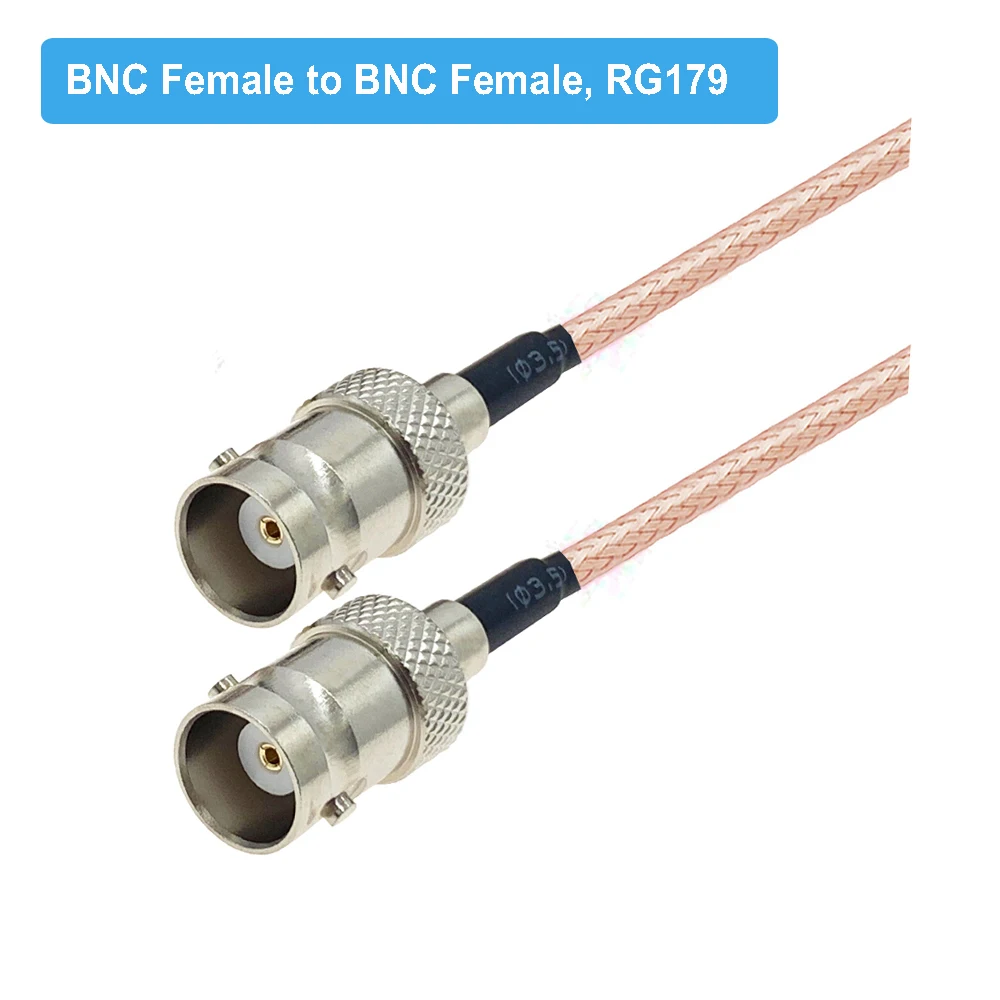 1 шт. BNC разъем штекер RG179 косичка 75 Ом ВЧ удлинитель коаксиального кабеля