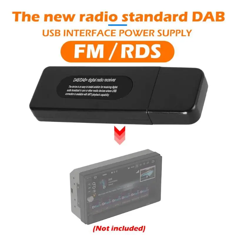 DAB/DAB+ цифровой адаптер RDS fm-радио приемник с антенной для Европы Полностью совместим с ETSI 300 401 стандарт Универсальный