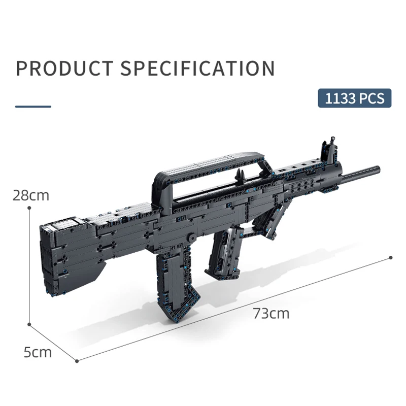 Modiker 1133 + шт Моделирование 95 механическое оружие строительные блоки игрушка