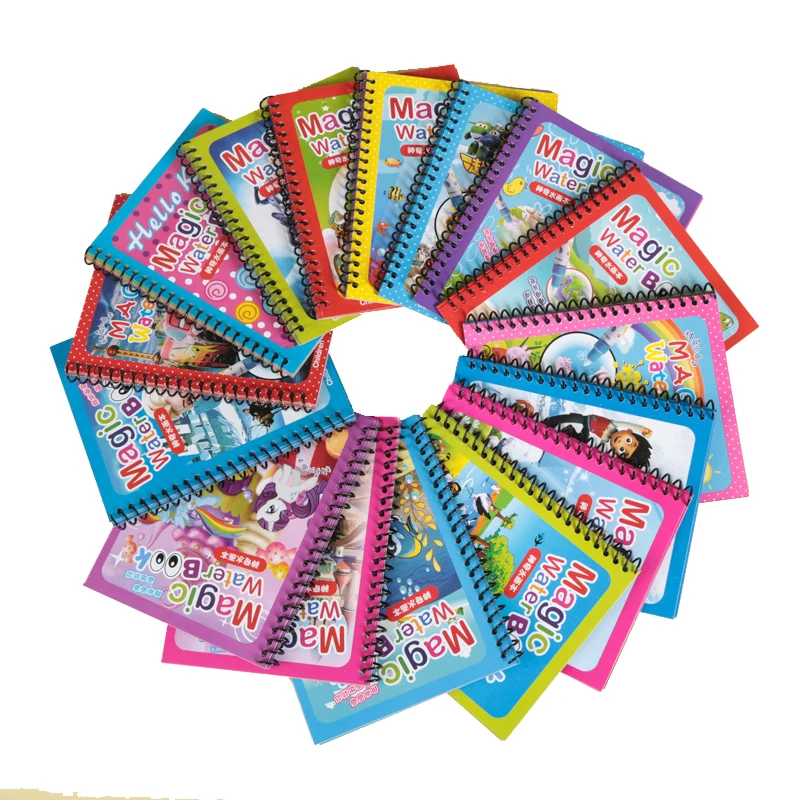 Kawaii мультик Montessori детские игрушки Рисунок Colorling комплект многоразовые Волшебные