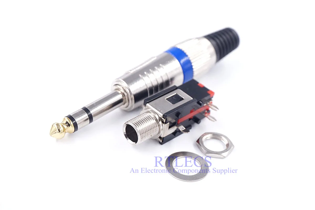 Цельнокроеное платье 6 5 мм 3-х полюсный разъем ТРС 1/4 &quot6 35 стерео аудио гнездо Socket