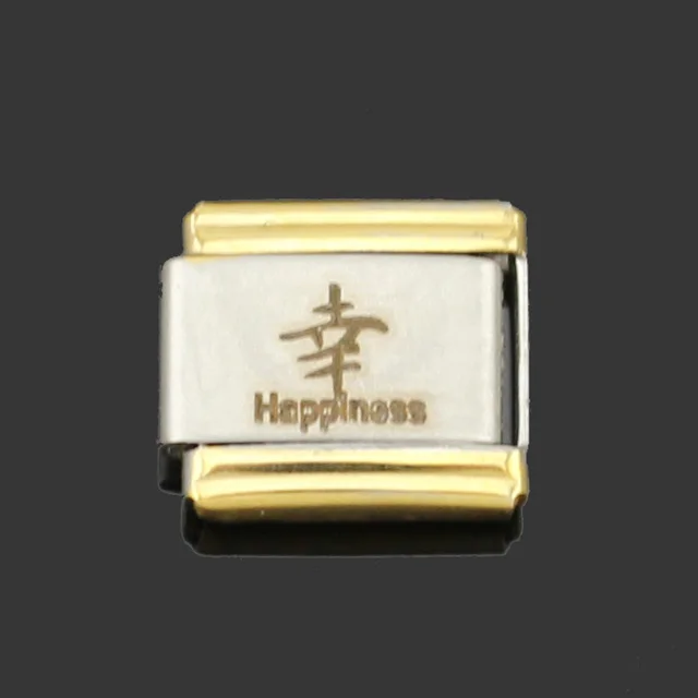 Hapiship, 1 шт., 9 мм, ширина,, Маргаритка, мама, семья, Leo, сердце, шарм, подходит для браслета, серебро, нержавеющая сталь, изготовление ювелирных изделий DJ065 - Окраска металла: F