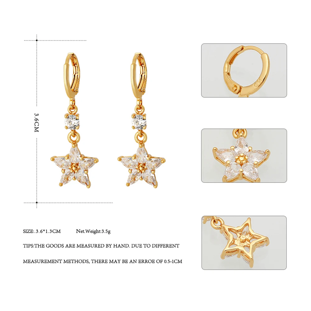 YMYW модные медные кубические серьги с цветком из циркона Роскошные