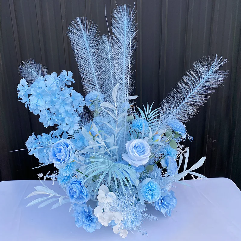 50 см новый свадебный дорожный цветок шар стол искусственный розовый белый шелк