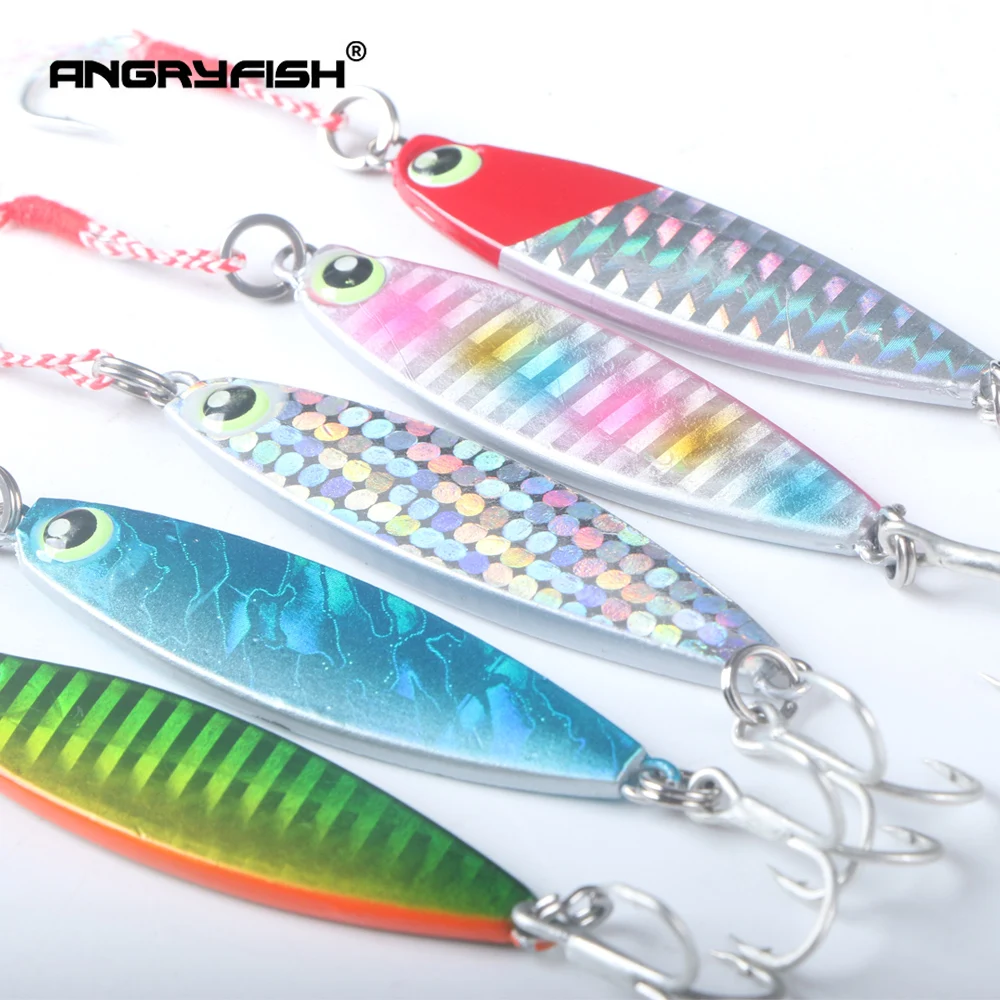 

Angryfish Jig Fishing Lure 70mm/20g Jigs Metal Jig Articulos De Pesca Isca Artificial Fake Fish Fishing Jig Lures