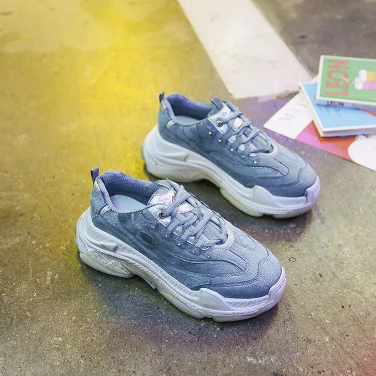 Женская повседневная обувь на плоской подошве удобные дышащие кроссовки