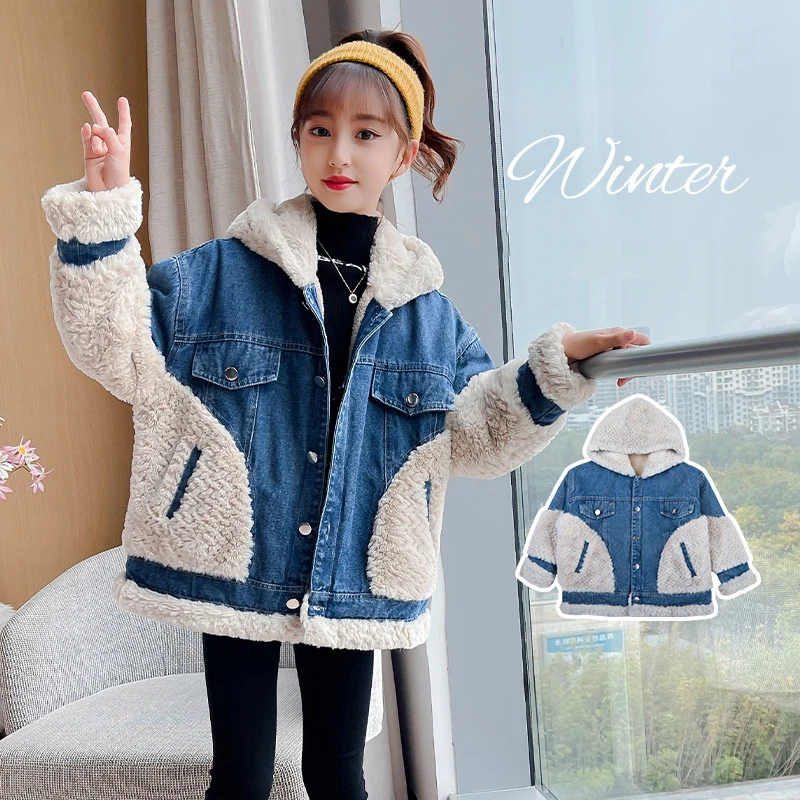 

Girls Baby's Kids Coat Jacket Outwear 2021 New Brand Thicken Spring Autumn Cotton Zipper School Outfits Party Outdoor Children's