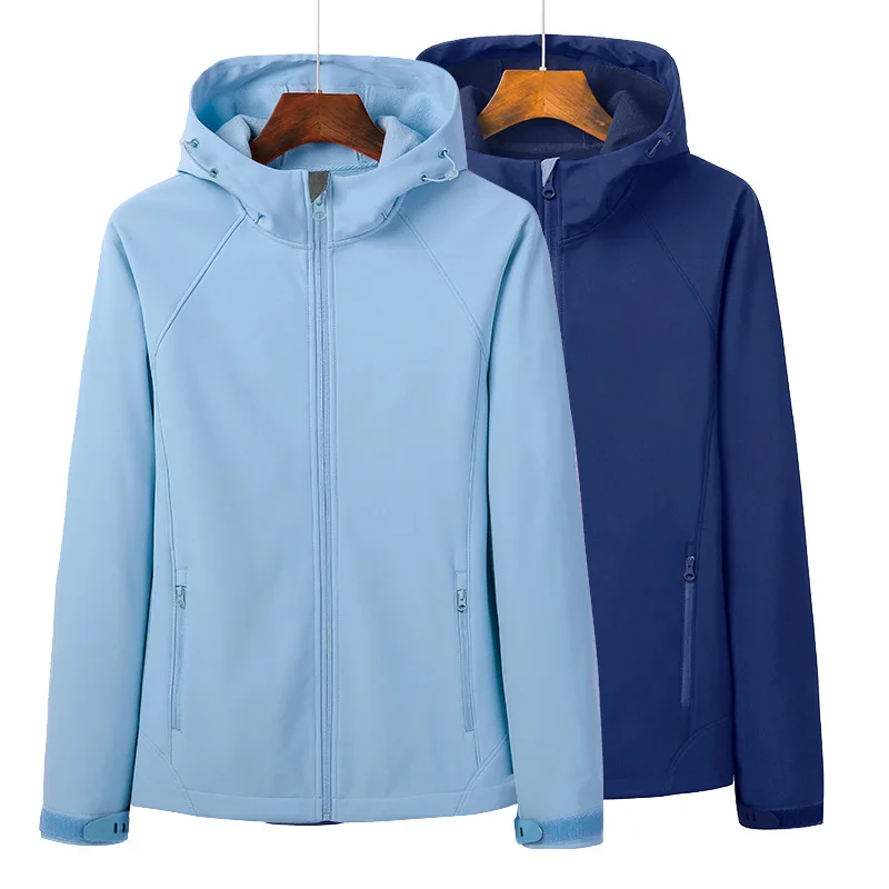 

Men & women Soft shell Jacket fleece lining Thermal raincoat outdoor Hiking Parka waterproof Windproof mountaineering Jacket