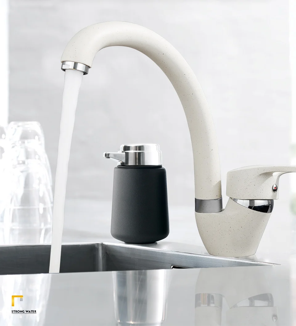 

SYNCHROZinc Alloy Kitchen Sink Faucet Mixer Cold And Hot Single Handle Kitchen Swivel Spout Kitchen Water Sink Mixer Tap Faucets