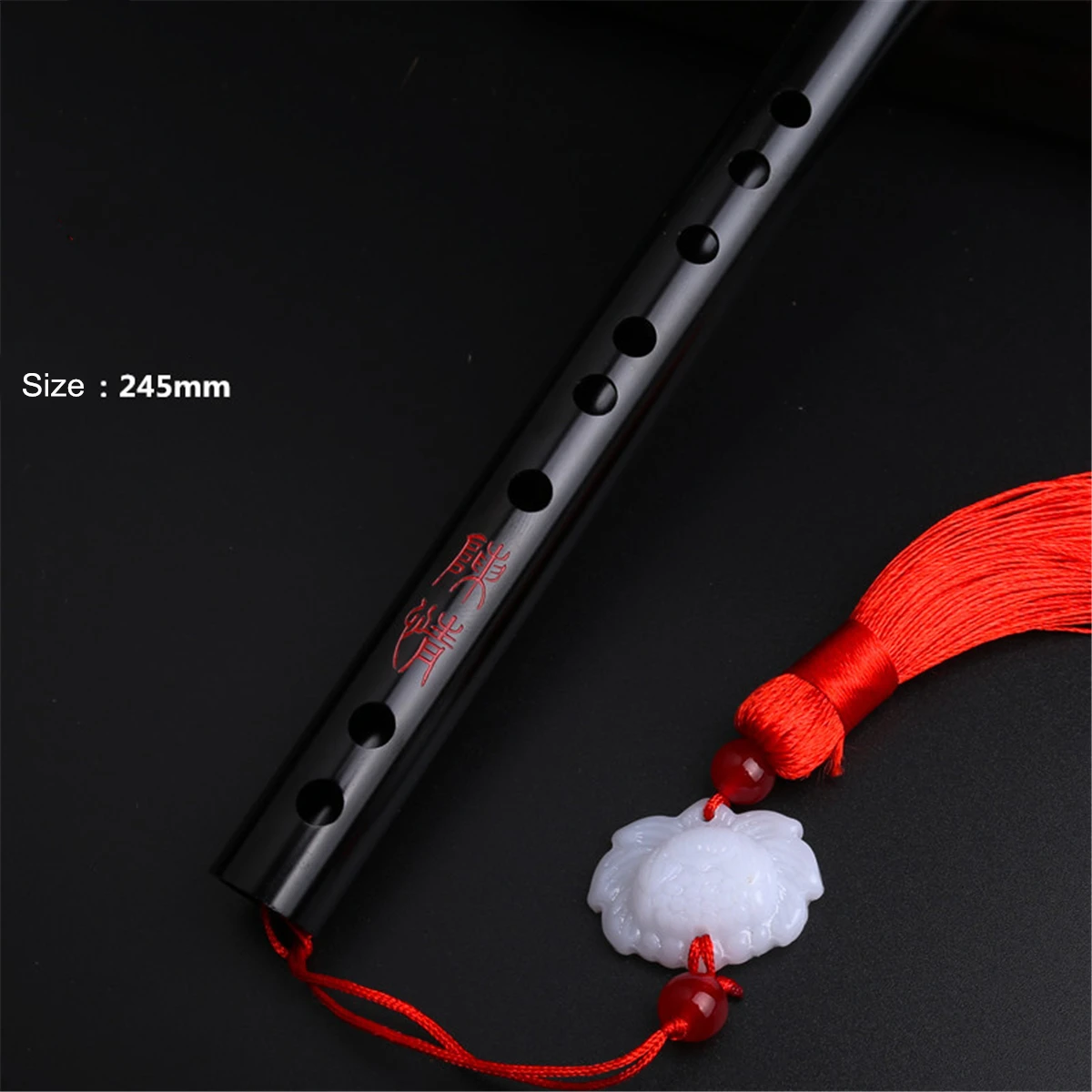 Black Flute Guqin флейта Инь Ху фу для винных бутылок Mo Dao Zu Shi Косплей Grandmaster Demonic культивирование Wei Wuxian LanWangji аниме Prop Игрушка - Цвет: Black Flute
