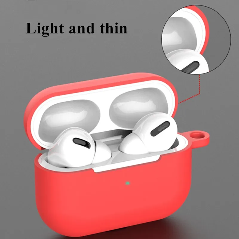 Силиконовый чехол для Airpods Pro 2019 дюйма противоударный Air Pods беспроводные Bluetooth