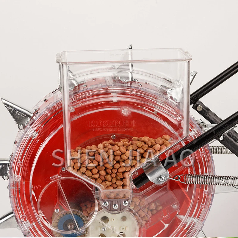 1 шт. Механическая сеялка машина ручной толчок соевого арахиса кукурузная